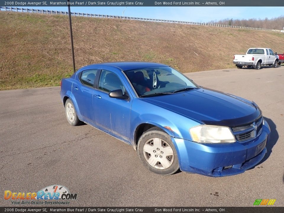 2008 Dodge Avenger SE Marathon Blue Pearl / Dark Slate Gray/Light Slate Gray Photo #2