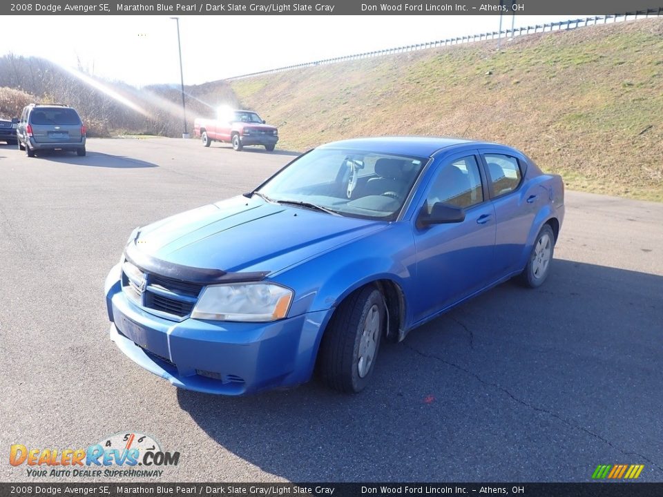 2008 Dodge Avenger SE Marathon Blue Pearl / Dark Slate Gray/Light Slate Gray Photo #5