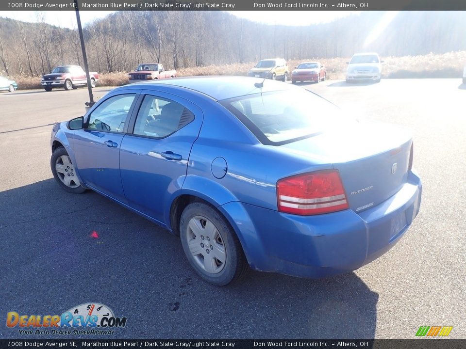 2008 Dodge Avenger SE Marathon Blue Pearl / Dark Slate Gray/Light Slate Gray Photo #6