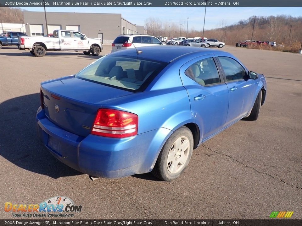 2008 Dodge Avenger SE Marathon Blue Pearl / Dark Slate Gray/Light Slate Gray Photo #8