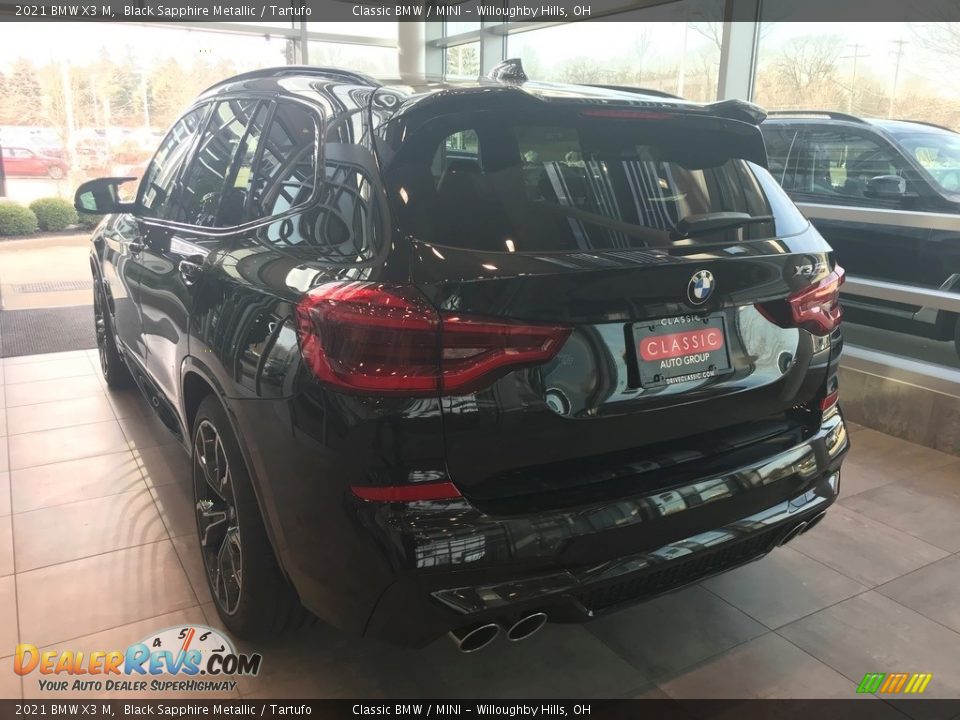 2021 BMW X3 M Black Sapphire Metallic / Tartufo Photo #2