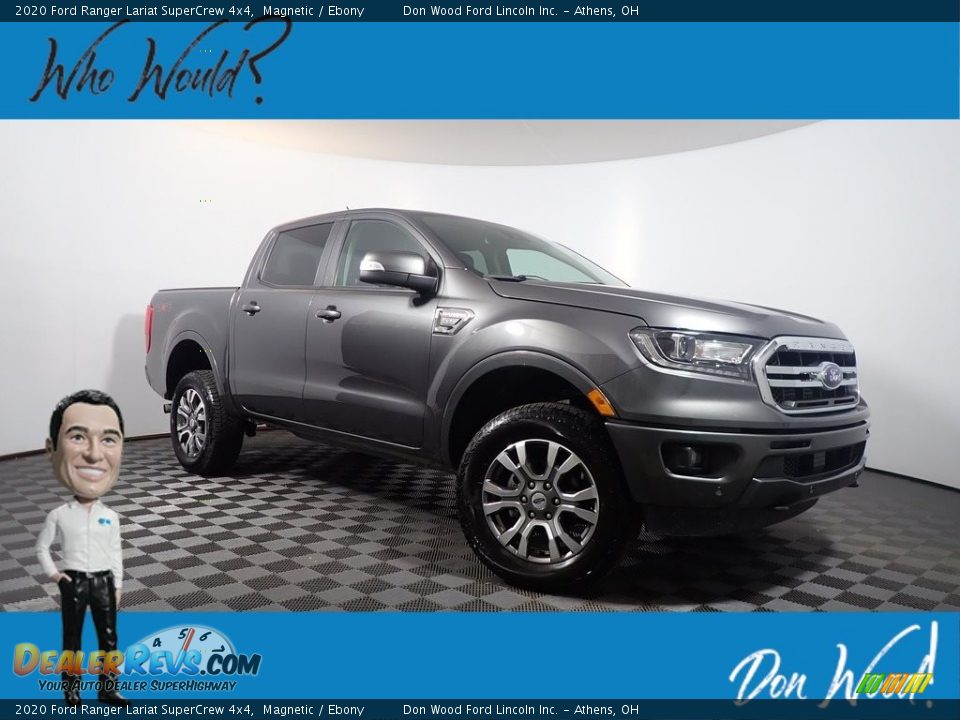2020 Ford Ranger Lariat SuperCrew 4x4 Magnetic / Ebony Photo #1