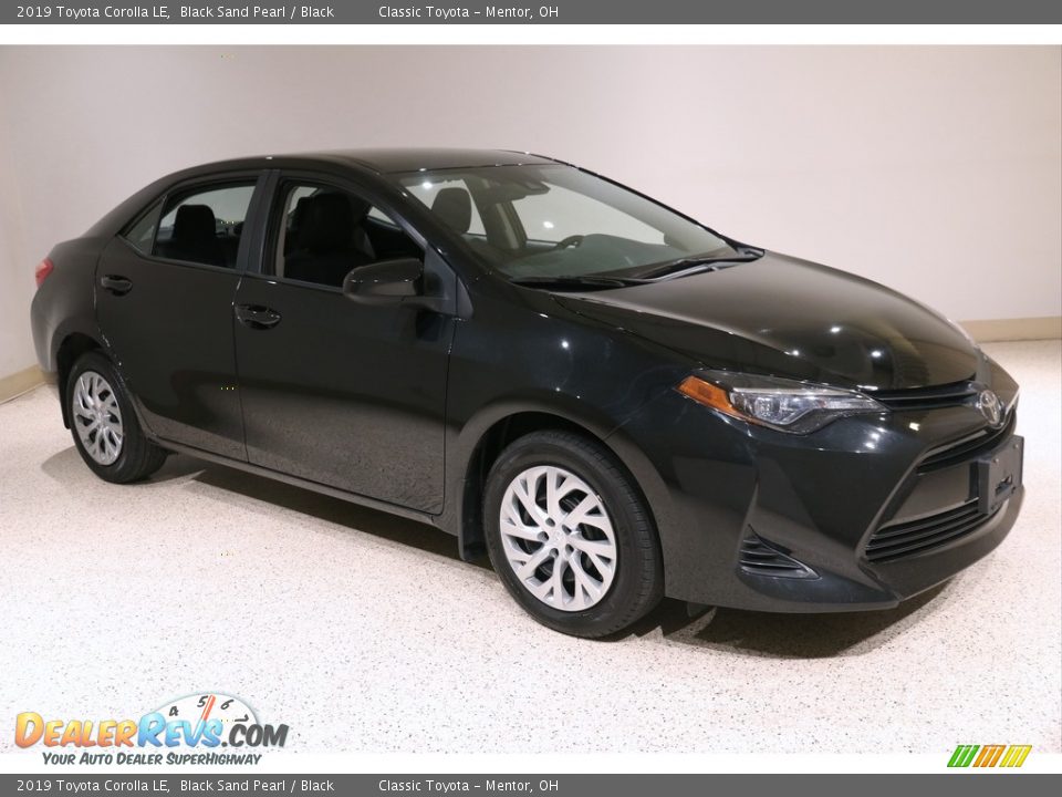 2019 Toyota Corolla LE Black Sand Pearl / Black Photo #1