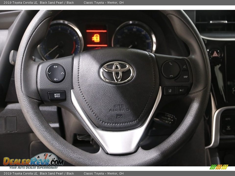 2019 Toyota Corolla LE Black Sand Pearl / Black Photo #7