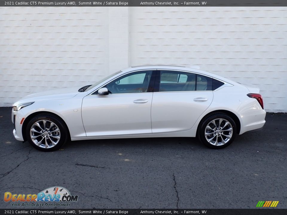 Summit White 2021 Cadillac CT5 Premium Luxury AWD Photo #4