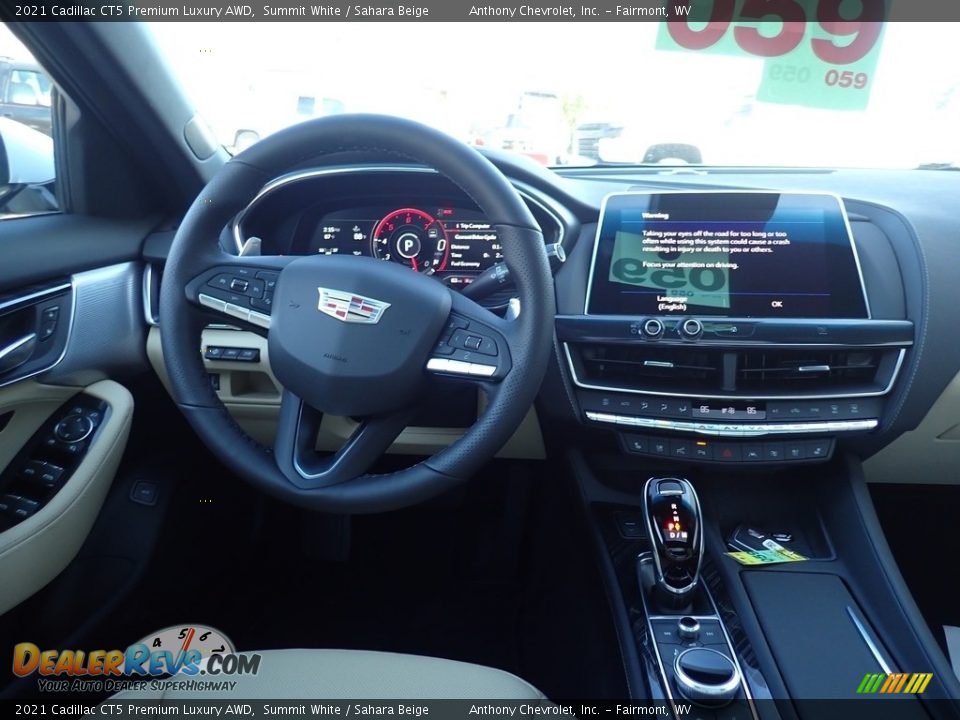 Dashboard of 2021 Cadillac CT5 Premium Luxury AWD Photo #12