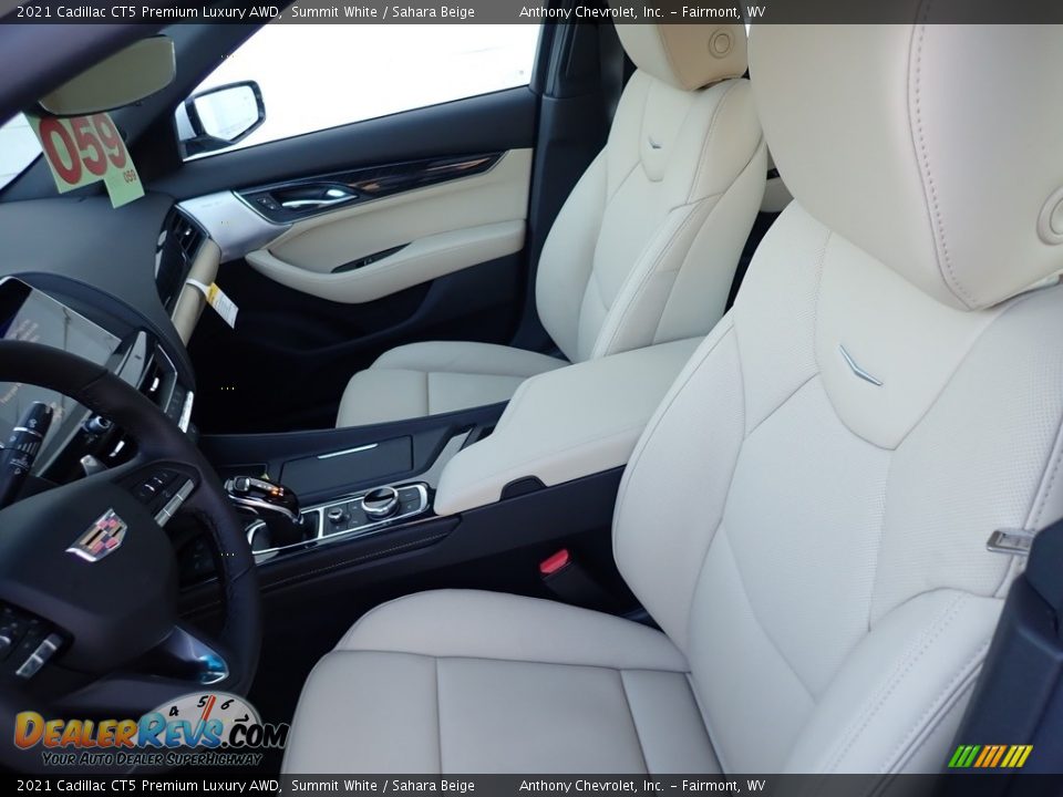 Sahara Beige Interior - 2021 Cadillac CT5 Premium Luxury AWD Photo #14