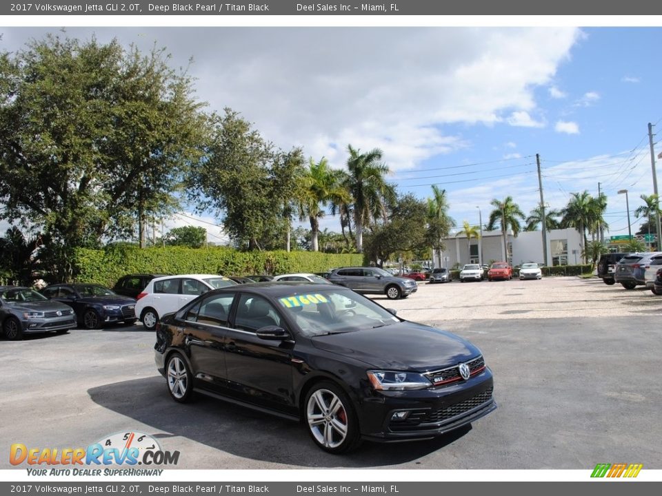 2017 Volkswagen Jetta GLI 2.0T Deep Black Pearl / Titan Black Photo #1