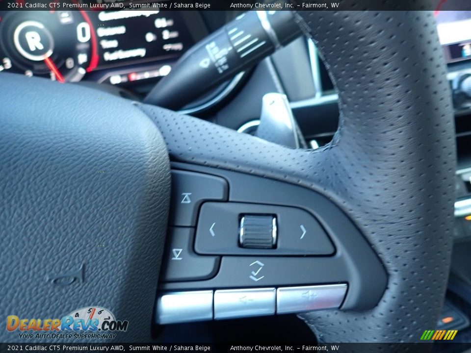 2021 Cadillac CT5 Premium Luxury AWD Steering Wheel Photo #19