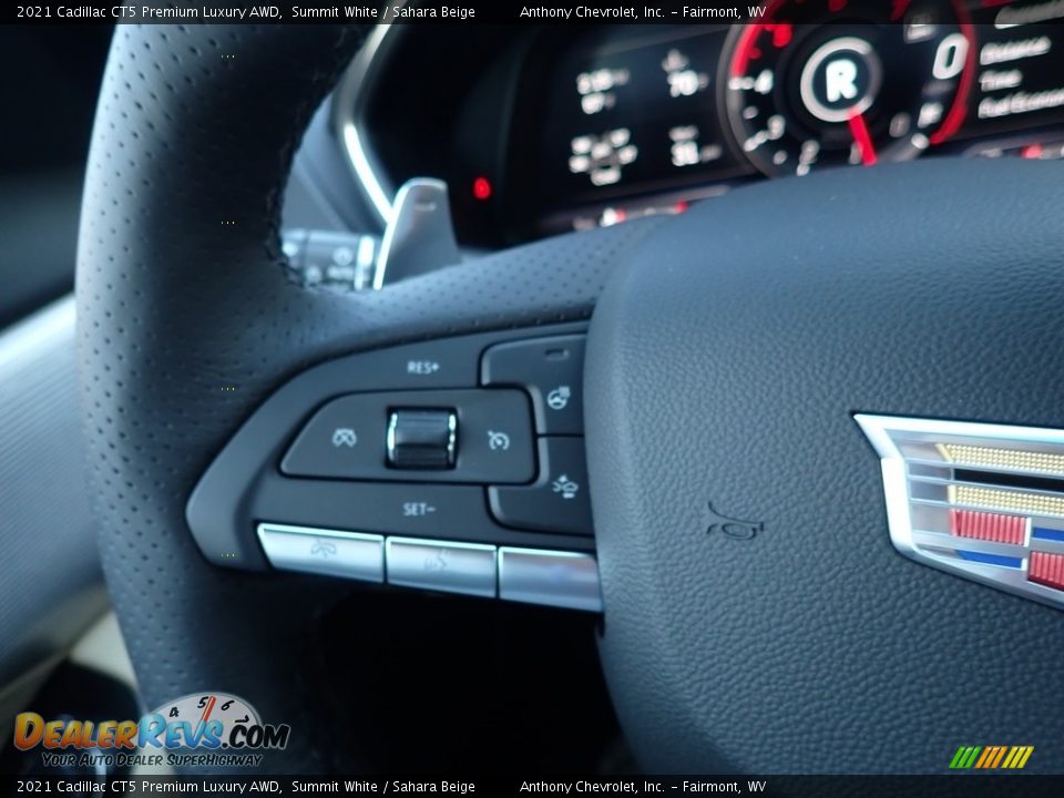 2021 Cadillac CT5 Premium Luxury AWD Summit White / Sahara Beige Photo #20