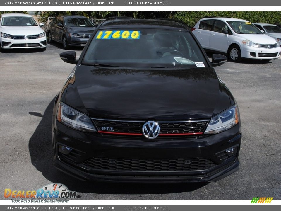 2017 Volkswagen Jetta GLI 2.0T Deep Black Pearl / Titan Black Photo #3