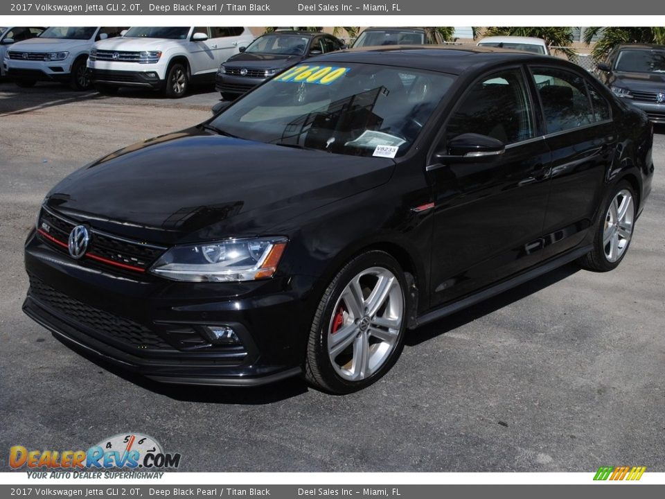 2017 Volkswagen Jetta GLI 2.0T Deep Black Pearl / Titan Black Photo #4