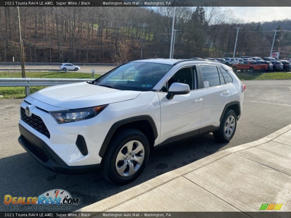 2021 Toyota RAV4 LE AWD Super White / Black Photo #11