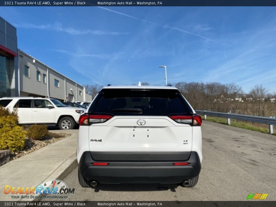 2021 Toyota RAV4 LE AWD Super White / Black Photo #13