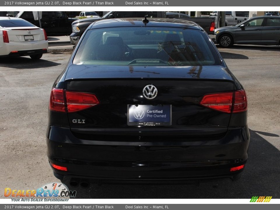 2017 Volkswagen Jetta GLI 2.0T Deep Black Pearl / Titan Black Photo #8