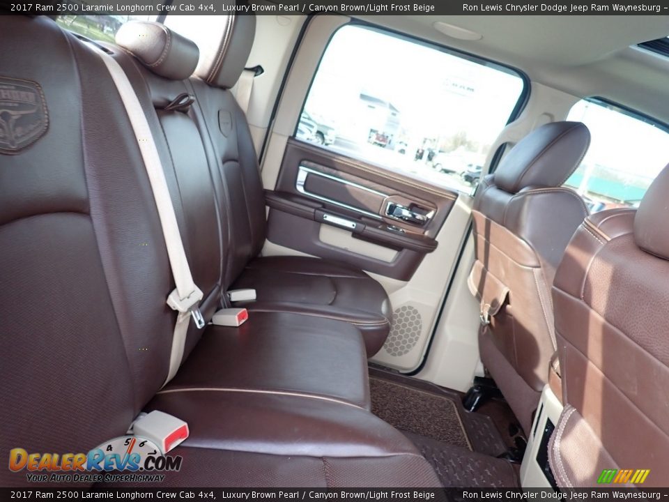 Rear Seat of 2017 Ram 2500 Laramie Longhorn Crew Cab 4x4 Photo #11