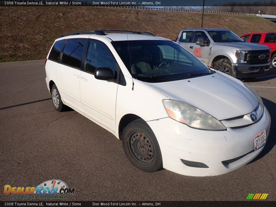 2008 Toyota Sienna LE Natural White / Stone Photo #2