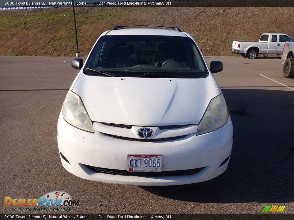 2008 Toyota Sienna LE Natural White / Stone Photo #3