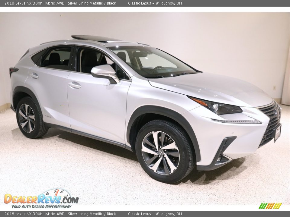 Silver Lining Metallic 2018 Lexus NX 300h Hybrid AWD Photo #1