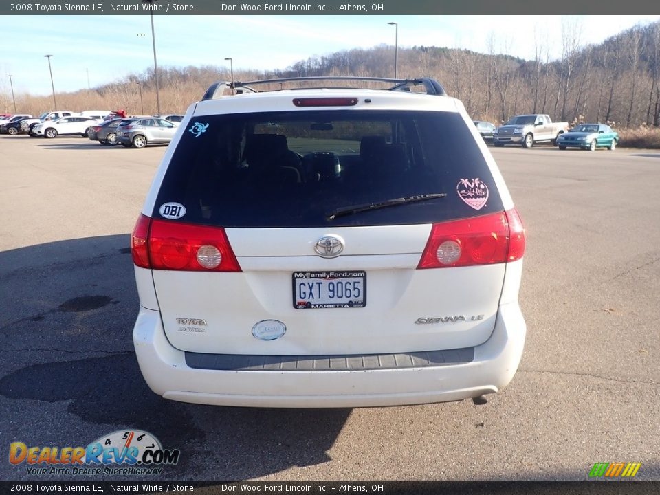 2008 Toyota Sienna LE Natural White / Stone Photo #8