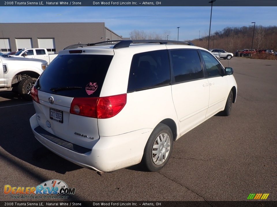 2008 Toyota Sienna LE Natural White / Stone Photo #9