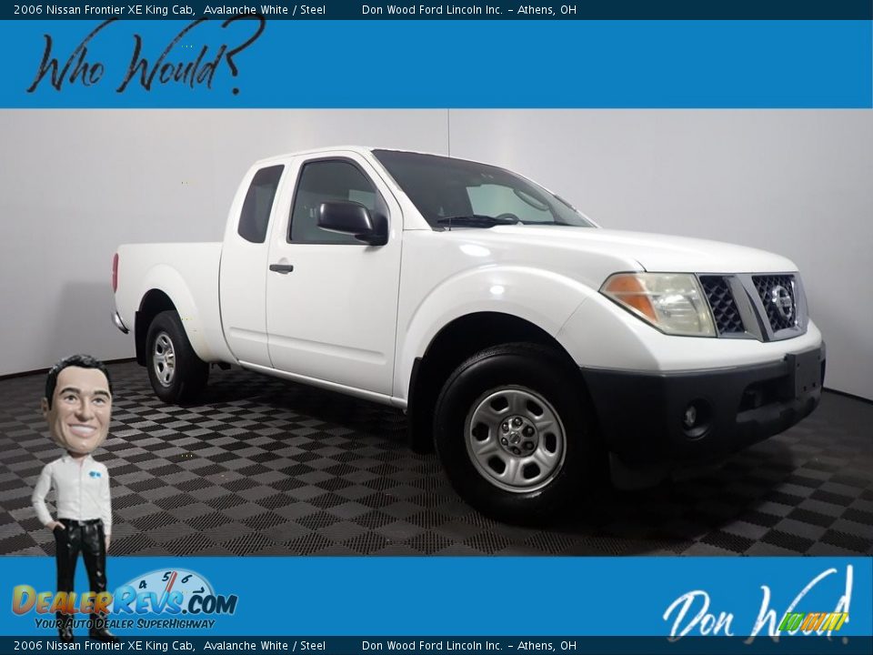 2006 Nissan Frontier XE King Cab Avalanche White / Steel Photo #1