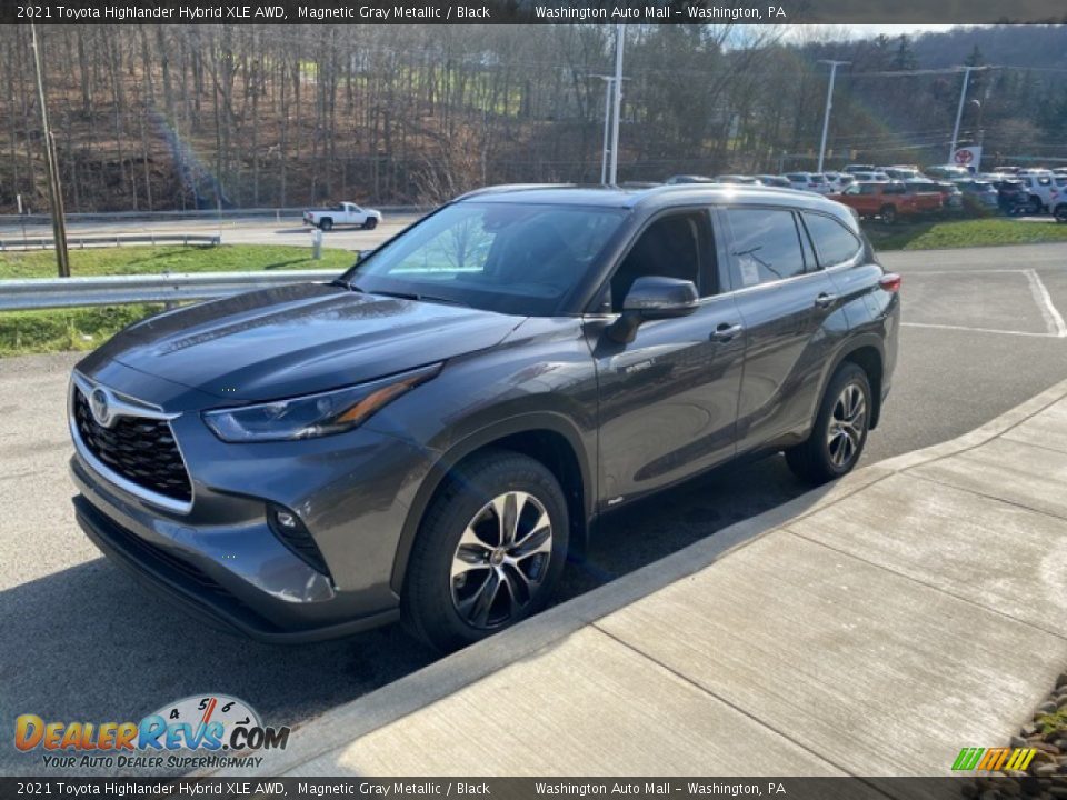 2021 Toyota Highlander Hybrid XLE AWD Magnetic Gray Metallic / Black Photo #13