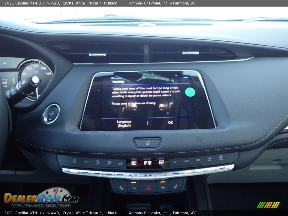 2021 Cadillac XT4 Luxury AWD Crystal White Tricoat / Jet Black Photo #16