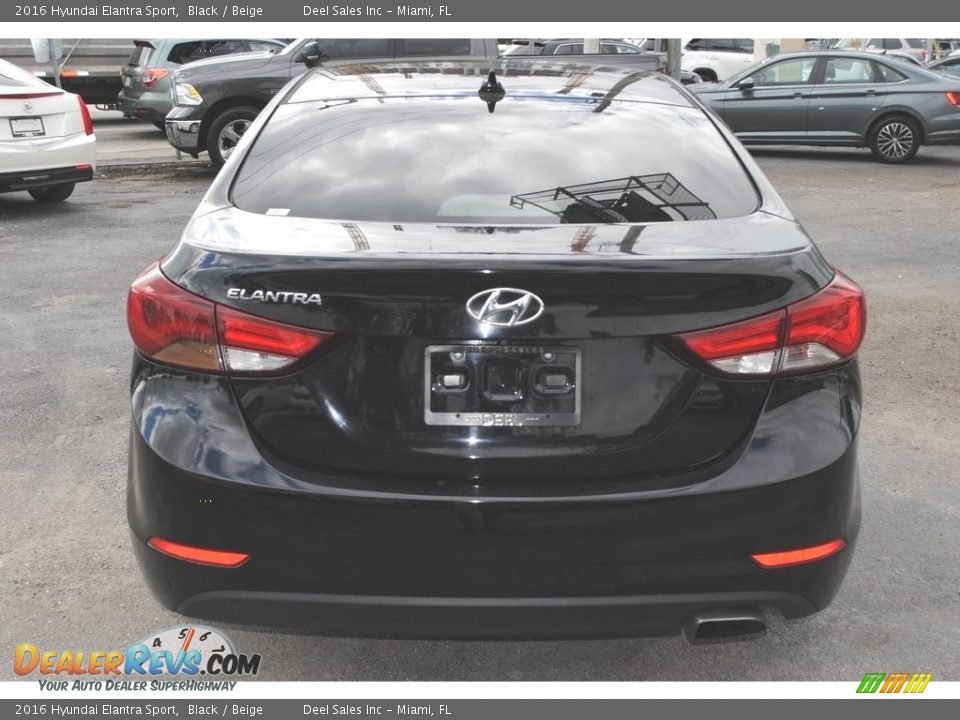 2016 Hyundai Elantra Sport Black / Beige Photo #8