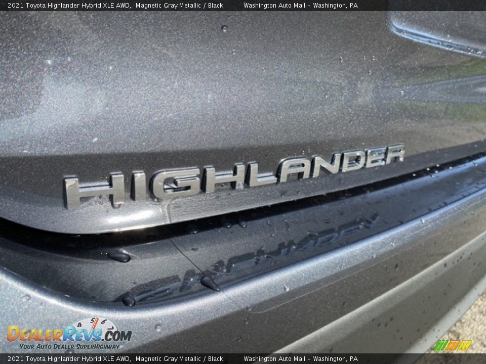 2021 Toyota Highlander Hybrid XLE AWD Magnetic Gray Metallic / Black Photo #26