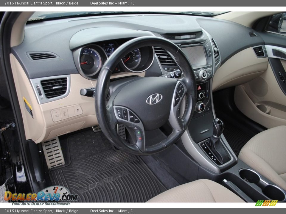 Beige Interior - 2016 Hyundai Elantra Sport Photo #15