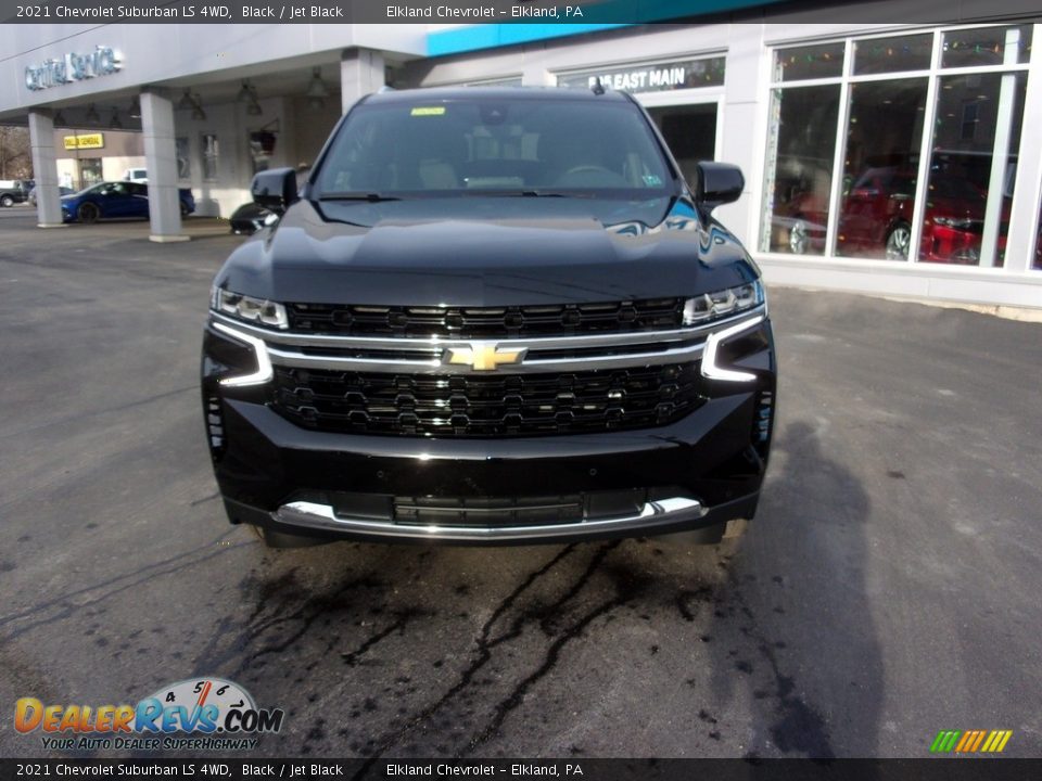 2021 Chevrolet Suburban LS 4WD Black / Jet Black Photo #2