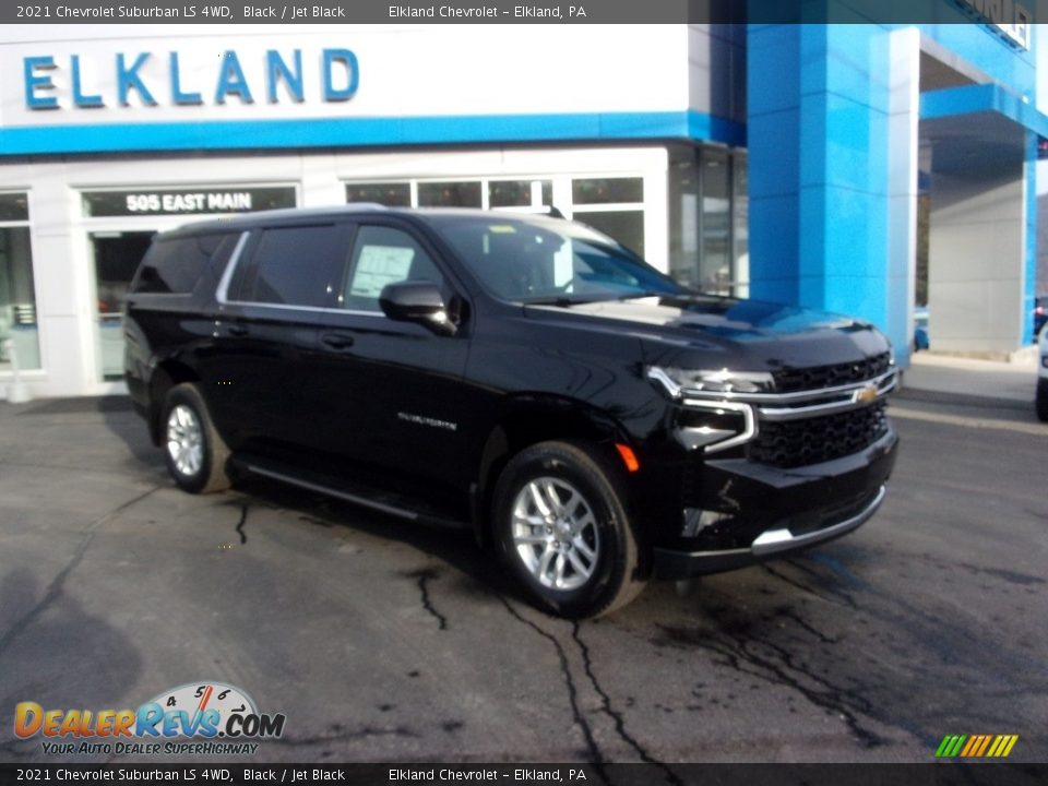 2021 Chevrolet Suburban LS 4WD Black / Jet Black Photo #3