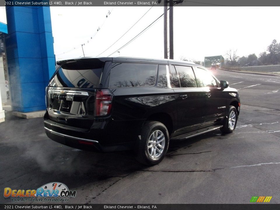 2021 Chevrolet Suburban LS 4WD Black / Jet Black Photo #5