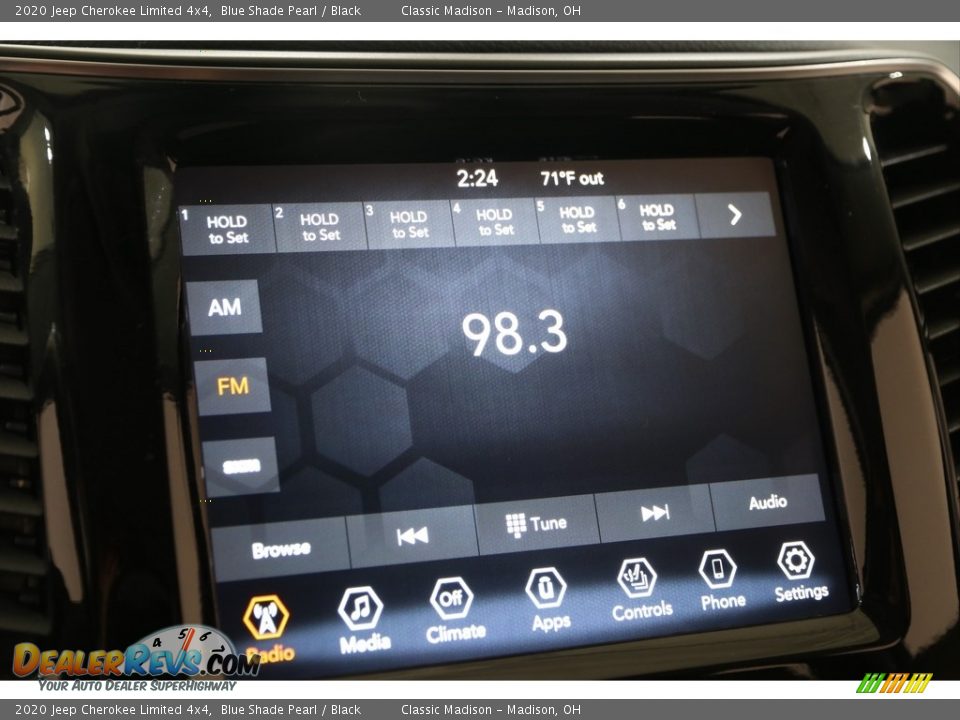 2020 Jeep Cherokee Limited 4x4 Blue Shade Pearl / Black Photo #10