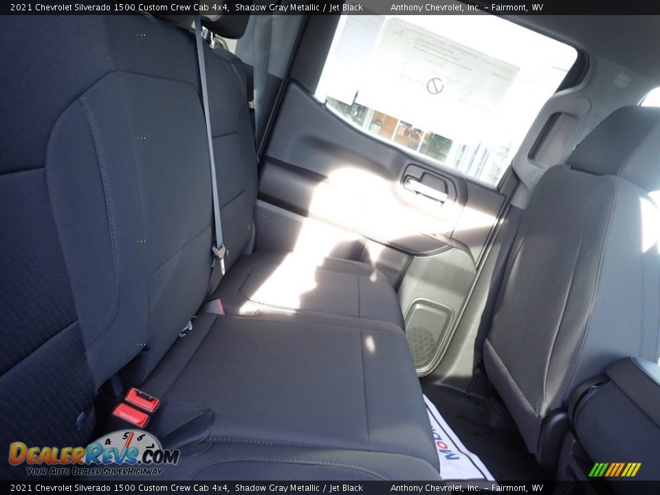 2021 Chevrolet Silverado 1500 Custom Crew Cab 4x4 Shadow Gray Metallic / Jet Black Photo #5