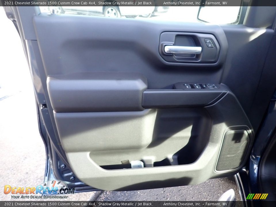 2021 Chevrolet Silverado 1500 Custom Crew Cab 4x4 Shadow Gray Metallic / Jet Black Photo #13