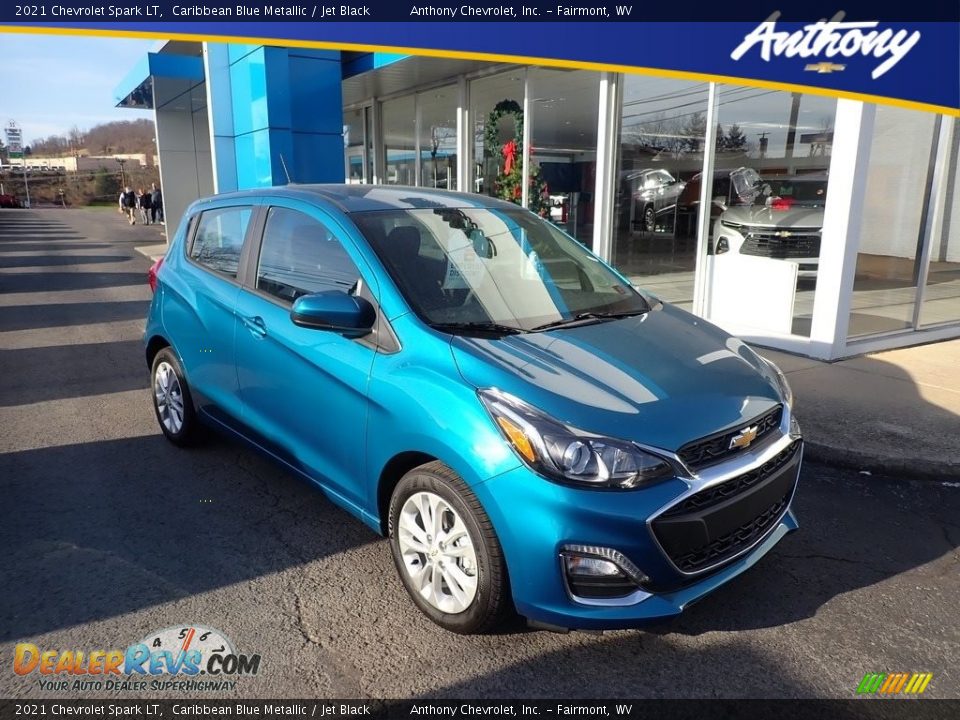 2021 Chevrolet Spark LT Caribbean Blue Metallic / Jet Black Photo #1