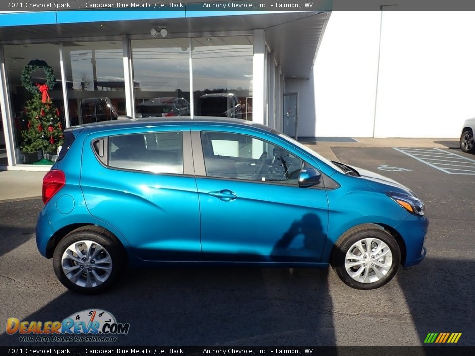 Caribbean Blue Metallic 2021 Chevrolet Spark LT Photo #3