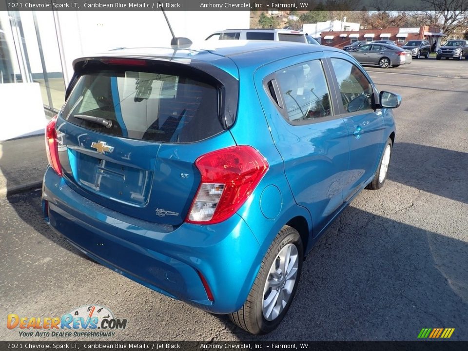 2021 Chevrolet Spark LT Caribbean Blue Metallic / Jet Black Photo #4