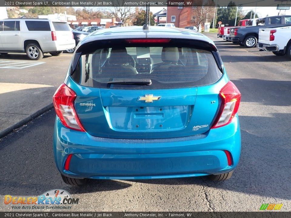 2021 Chevrolet Spark LT Caribbean Blue Metallic / Jet Black Photo #5