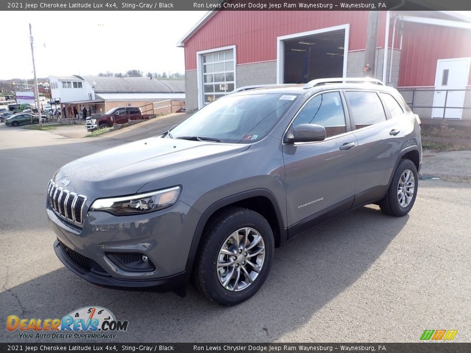 2021 Jeep Cherokee Latitude Lux 4x4 Sting-Gray / Black Photo #1