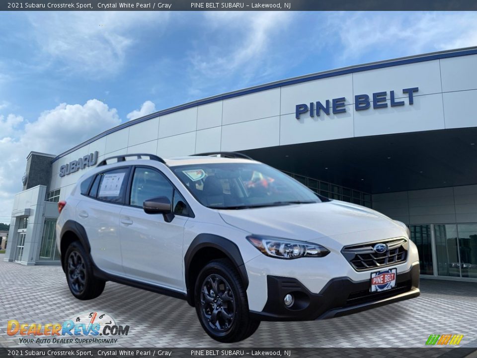 2021 Subaru Crosstrek Sport Crystal White Pearl / Gray Photo #1