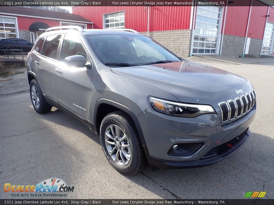 2021 Jeep Cherokee Latitude Lux 4x4 Sting-Gray / Black Photo #8