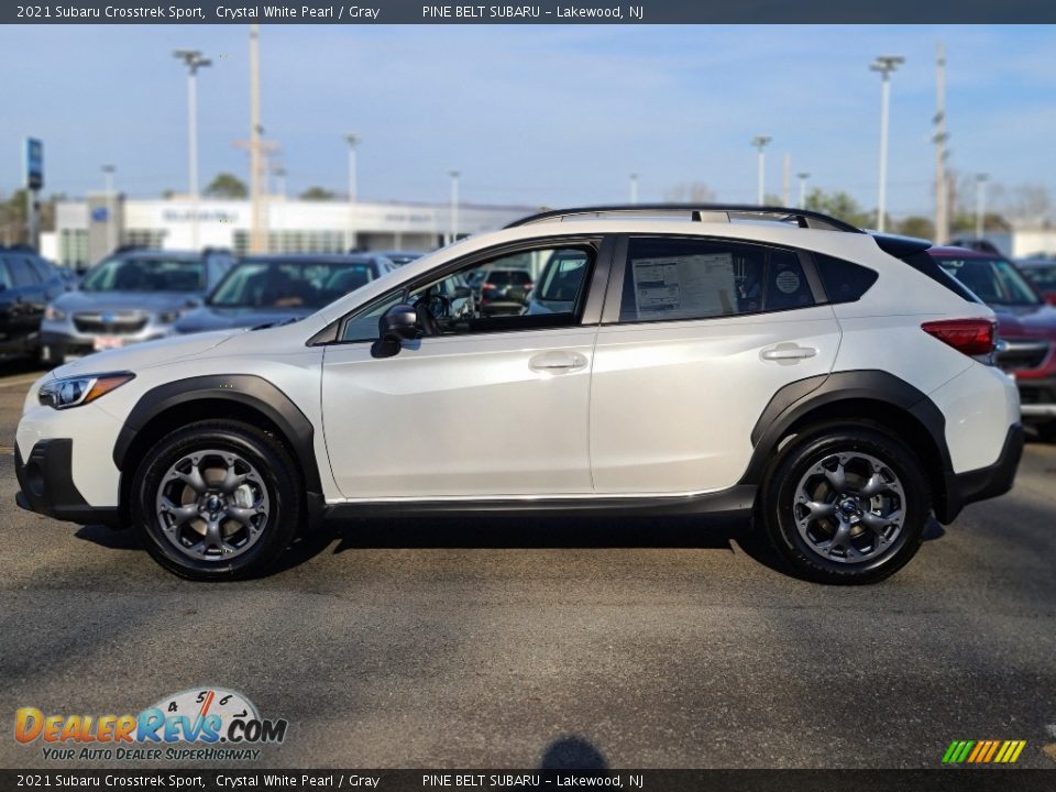2021 Subaru Crosstrek Sport Crystal White Pearl / Gray Photo #4