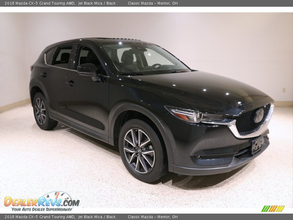 2018 Mazda CX-5 Grand Touring AWD Jet Black Mica / Black Photo #1