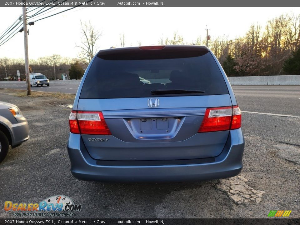 2007 Honda Odyssey EX-L Ocean Mist Metallic / Gray Photo #5