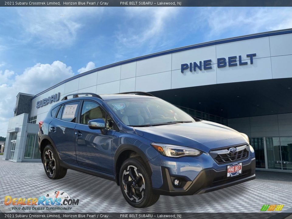 2021 Subaru Crosstrek Limited Horizon Blue Pearl / Gray Photo #1