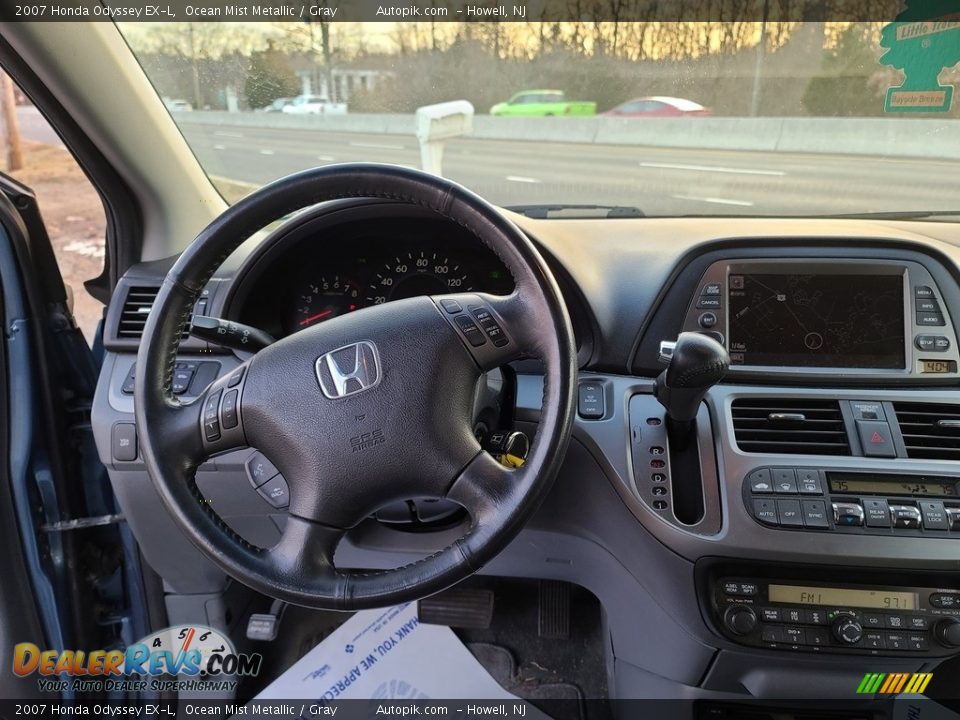 2007 Honda Odyssey EX-L Ocean Mist Metallic / Gray Photo #12