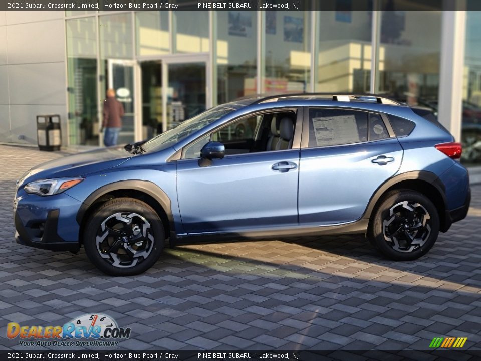 2021 Subaru Crosstrek Limited Horizon Blue Pearl / Gray Photo #4